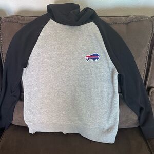 Buffalo Bills Antigua Gray & Black Women's Hoodie